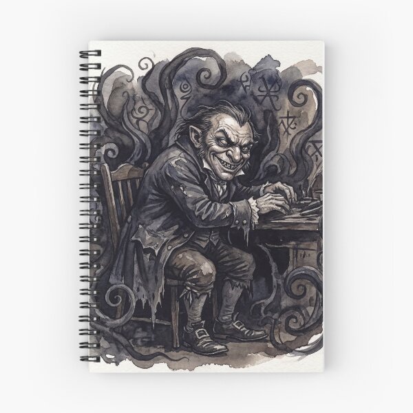 Item preview, Quilp the villain from the Old Curiosity Shop Characters from Dickens series illustration watercolor art designed and sold by Vintage Designs +.