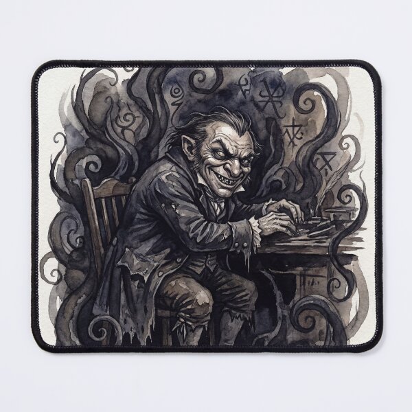Item preview, Quilp the villain from the Old Curiosity Shop Characters from Dickens series illustration watercolor art designed and sold by Vintage Designs +.