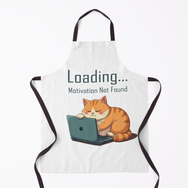 Item preview, Loading Motivation Not Found Funny Cat Laptop Meme T-Shirt designed and sold by Design-Pro-21.