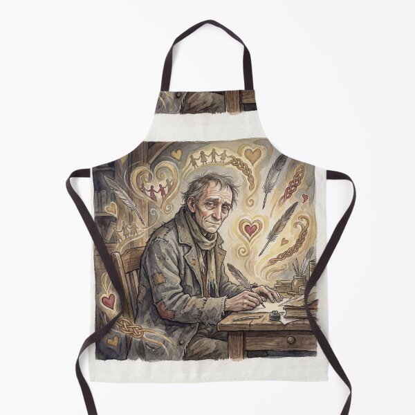Item preview, Bob Cratchit the Kind Weary Clerke from a Christmas Carol characters from Dickens series illustration watercolor art designed and sold by Vintage Designs +.