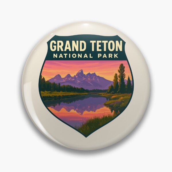 Item preview, Grand Teton National Park Retro Sticker designed and sold by Gideon Emmerich.