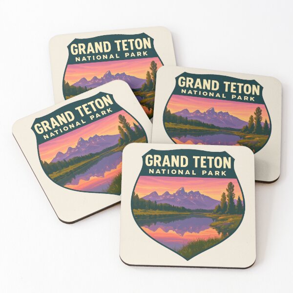Item preview, Grand Teton National Park Retro Sticker designed and sold by Gideon Emmerich.
