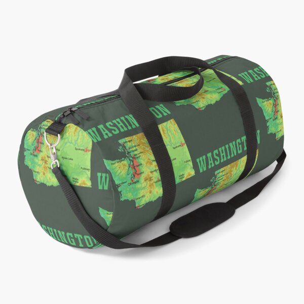 Item preview, Washington State Topography Map - Evergreen Adventure & City Guide designed and sold by mashmosh.