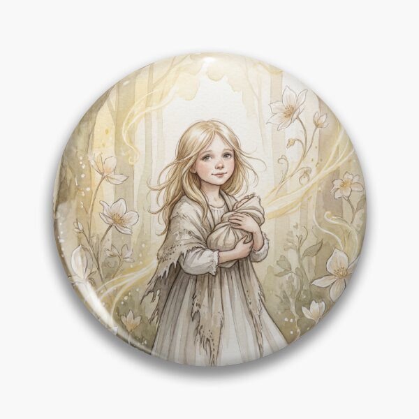 Item preview, Nell Trent from the Old Curiosity Shop Characters from Dickens series illustration watercolor art designed and sold by Vintage Designs +.