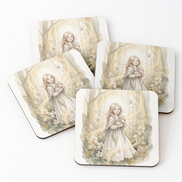 Item preview, Nell Trent from the Old Curiosity Shop Characters from Dickens series illustration watercolor art designed and sold by Vintage Designs +.