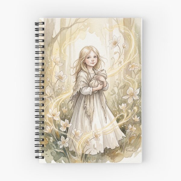 Item preview, Nell Trent from the Old Curiosity Shop Characters from Dickens series illustration watercolor art designed and sold by Vintage Designs +.