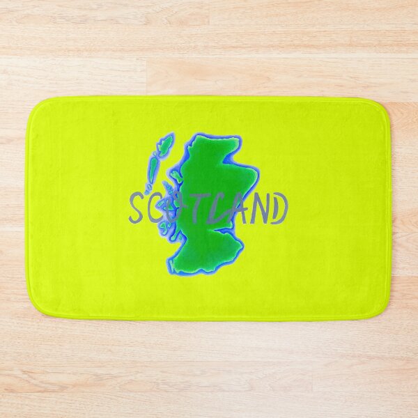 Item preview, Map of Scotland bitter lemon background authentic Scottish design unique gift designed and sold by Arniesart85.