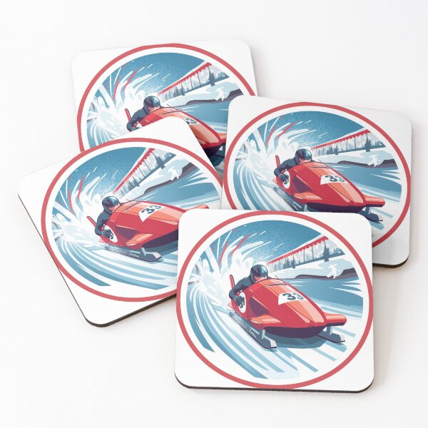 Item preview, Winter Sports Games Arena Bobsleigh Competition Sticker designed and sold by colorleafz.