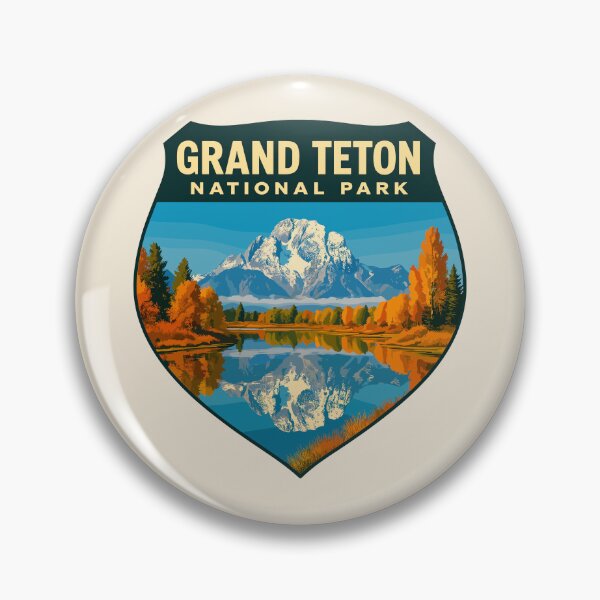 Item preview, Grand Teton National Park Retro Sticker designed and sold by Gideon Emmerich.