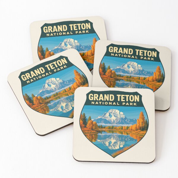 Item preview, Grand Teton National Park Retro Sticker designed and sold by Gideon Emmerich.