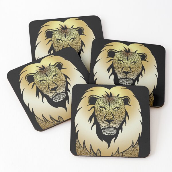 Item preview, Golden Mandala Lion – Hand Drawn Animal Art designed and sold by Nic-Marie-Art.