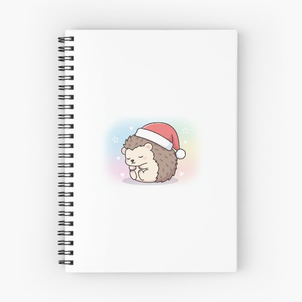 Item preview, Lindo erizo de dibujos animados durmiendo con gorro de Papá Noel designed and sold by mayatA-rt.