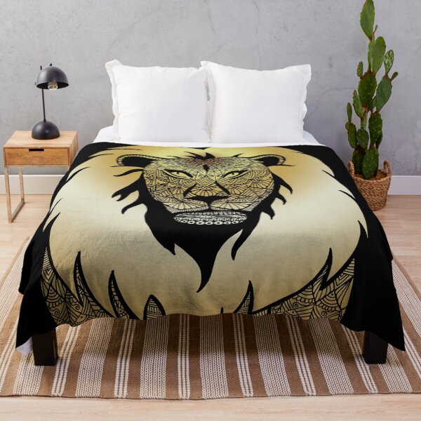 Item preview, Golden Mandala Lion – Hand Drawn Animal Art designed and sold by Nic-Marie-Art.