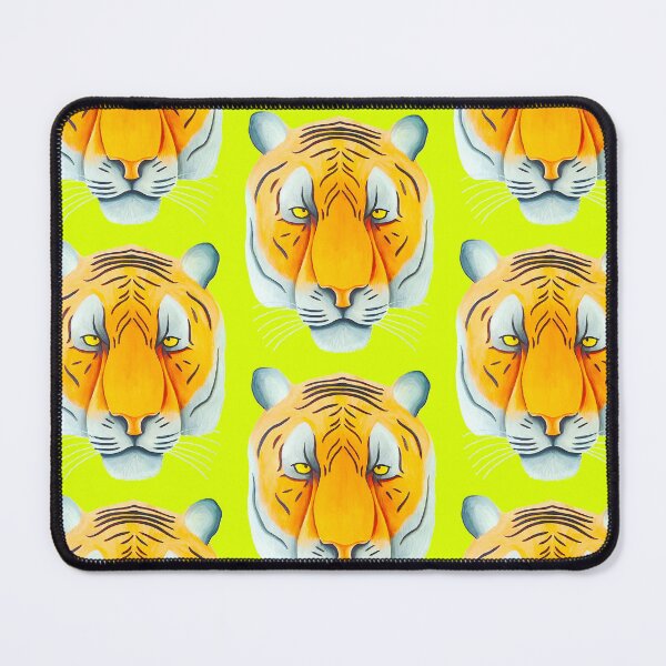 Item preview, Tiger head portrait design bitter lemon background unique big cat present gift designed and sold by Arniesart85.