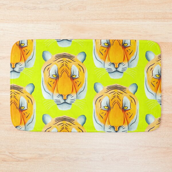 Item preview, Tiger head portrait design bitter lemon background unique big cat present gift designed and sold by Arniesart85.
