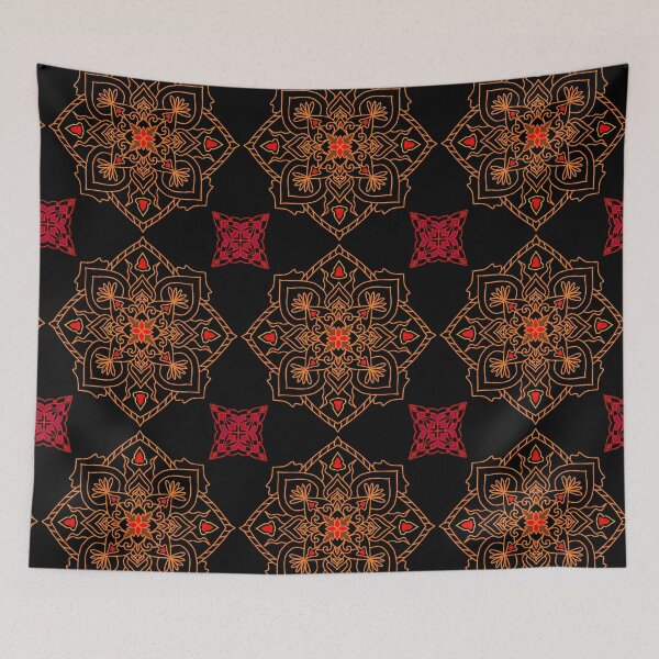 Item preview, Fiery Orange Mandala of Passion and Strength designed and sold by nighttime1990.