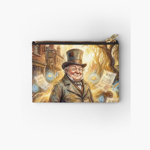 Item preview, Wilkins Micawber from David Copperfield Characters from Dickens series illustration watercolor art designed and sold by Vintage Designs +.