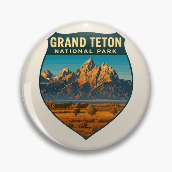 Item preview, Grand Teton National Park Retro Sticker designed and sold by Gideon Emmerich.