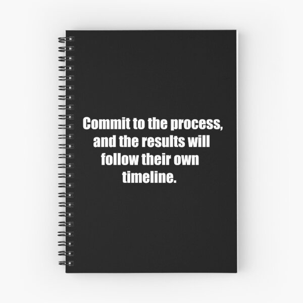 Item preview, Commit to the process, and the results will follow their own timeline. designed and sold by TheRefinedMind.