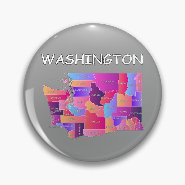 Item preview, Vibrant Washington State County Map Tee - Colorful WA Pride Gift designed and sold by mashmosh.