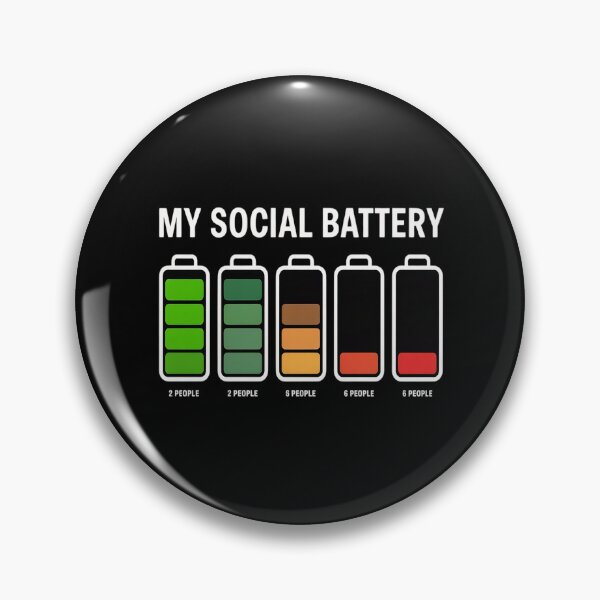 Item preview, My Social Battery Low Energy Anti Social Introvert designed and sold by kakashinn.