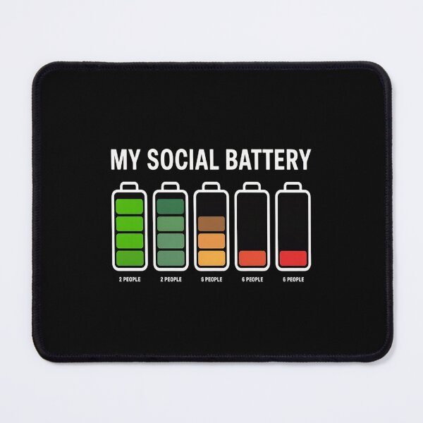 Item preview, My Social Battery Low Energy Anti Social Introvert designed and sold by kakashinn.