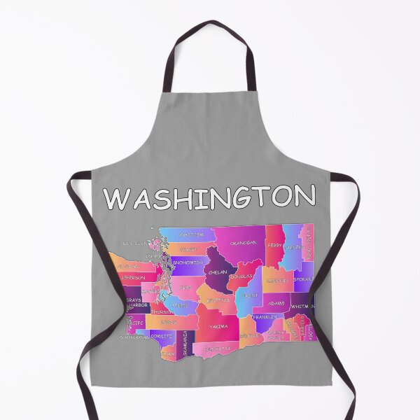 Item preview, Vibrant Washington State County Map Tee - Colorful WA Pride Gift designed and sold by mashmosh.
