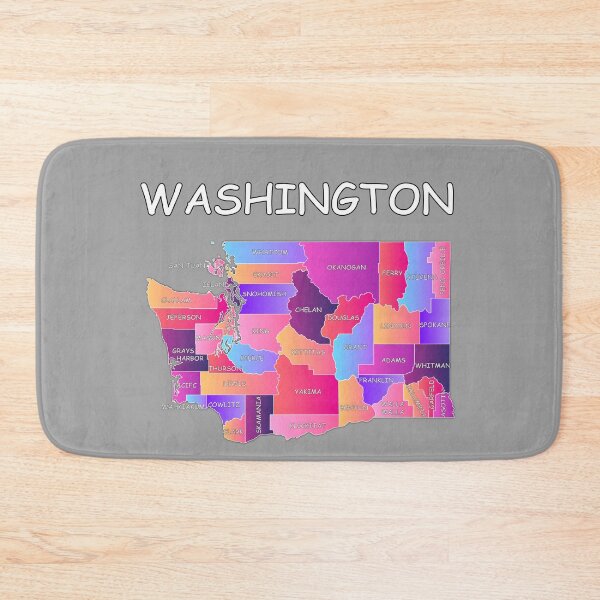 Item preview, Vibrant Washington State County Map Tee - Colorful WA Pride Gift designed and sold by mashmosh.