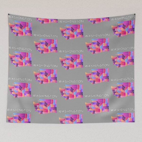 Item preview, Vibrant Washington State County Map Tee - Colorful WA Pride Gift designed and sold by mashmosh.