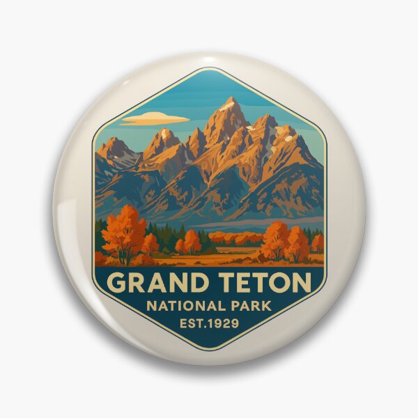 Item preview, Grand Teton National Park Retro Sticker designed and sold by Gideon Emmerich.