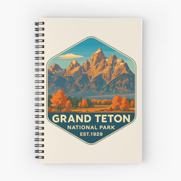 Item preview, Grand Teton National Park Retro Sticker designed and sold by Gideon Emmerich.