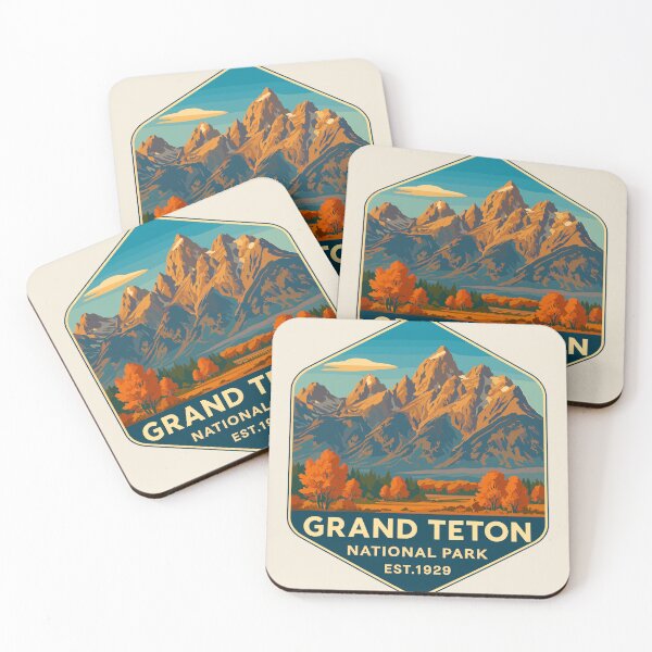 Item preview, Grand Teton National Park Retro Sticker designed and sold by Gideon Emmerich.