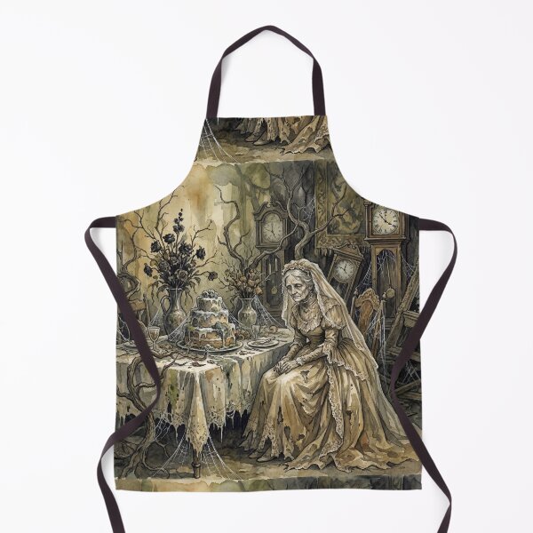 Item preview, Havisham's Decaying Feast from Great Expectations Characters from Dickens series illustration watercolor art designed and sold by Vintage Designs +.