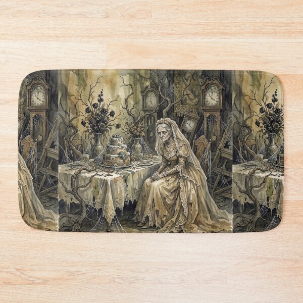 Item preview, Havisham's Decaying Feast from Great Expectations Characters from Dickens series illustration watercolor art designed and sold by Vintage Designs +.