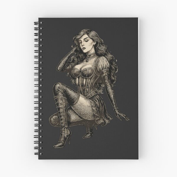 Item preview, Charming Steampunk Woman – Vintage Pin-Up Gear Art designed and sold by SeoulInkSoul.