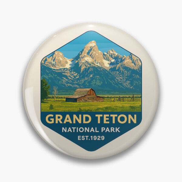 Item preview, Grand Teton National Park Retro Sticker designed and sold by Gideon Emmerich.