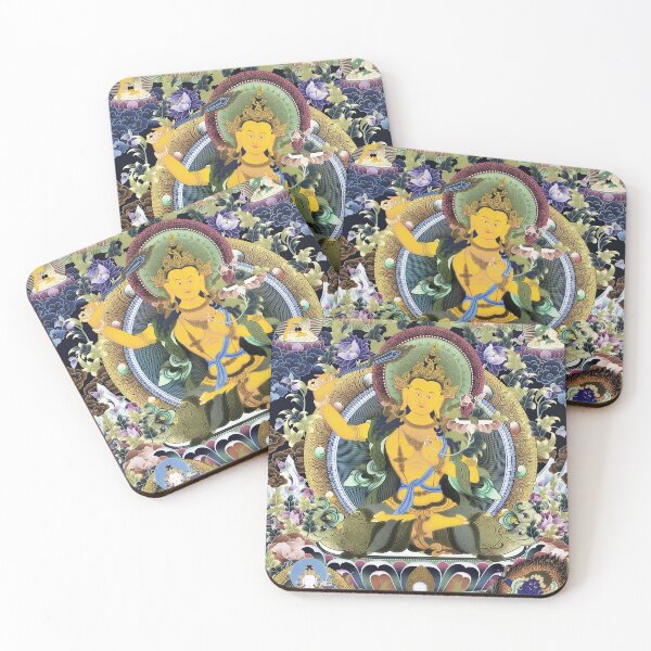 Item preview, Manjushri Bodhisattva Thangka Art designed and sold by AetherNest.