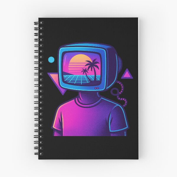 Item preview, CRT Head Vaporwave Figure – Retro Monitor Face designed and sold by AddictiveDesign.