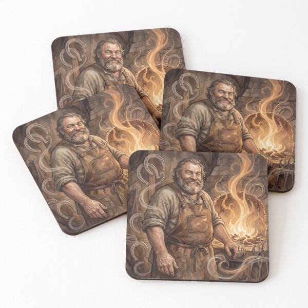 Item preview, Joe Gargery from Great Expectations Characters from Dickens series illustration watercolor art designed and sold by Vintage Designs +.