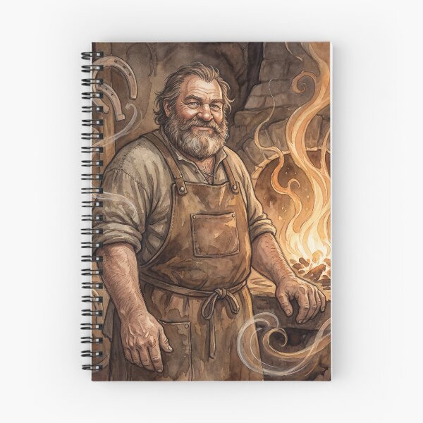 Item preview, Joe Gargery from Great Expectations Characters from Dickens series illustration watercolor art designed and sold by Vintage Designs +.