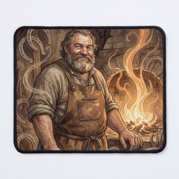 Item preview, Joe Gargery from Great Expectations Characters from Dickens series illustration watercolor art designed and sold by Vintage Designs +.