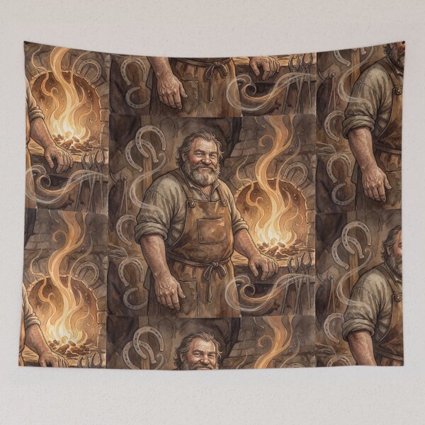 Item preview, Joe Gargery from Great Expectations Characters from Dickens series illustration watercolor art designed and sold by Vintage Designs +.