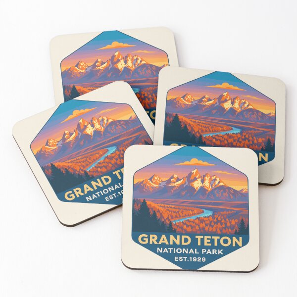 Item preview, Grand Teton National Park Retro Sticker designed and sold by Gideon Emmerich.