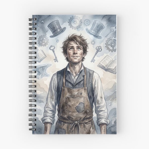 Item preview, Mr Pip Philip Pirrip from Great Expectations Characters from Dickens series illustration watercolor art designed and sold by Vintage Designs +.