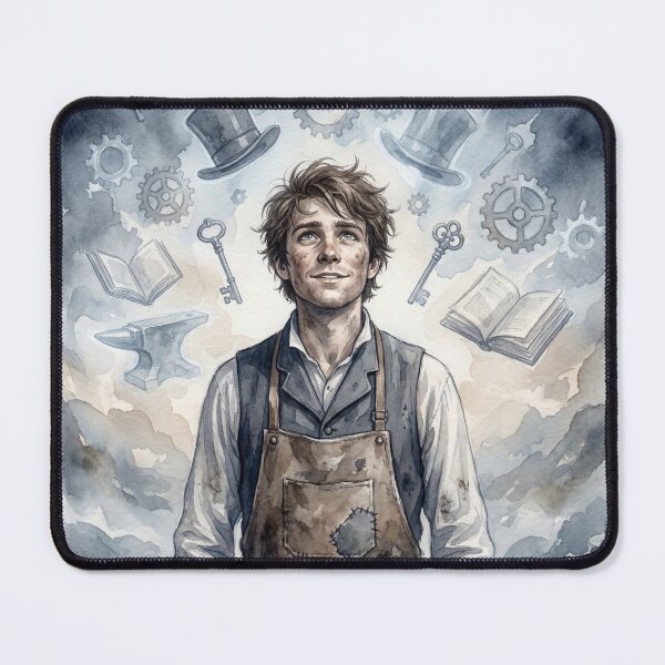 Item preview, Mr Pip Philip Pirrip from Great Expectations Characters from Dickens series illustration watercolor art designed and sold by Vintage Designs +.