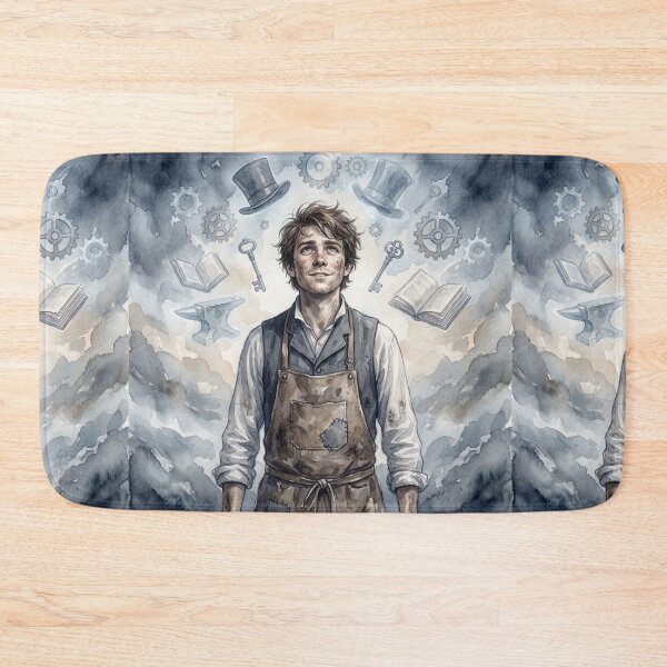 Item preview, Mr Pip Philip Pirrip from Great Expectations Characters from Dickens series illustration watercolor art designed and sold by Vintage Designs +.