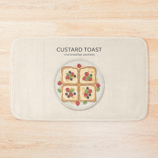 Item preview, Custard Toast Viral Breakfast Design with Berries and Aesthetic Food Vibes designed and sold by SplashTastic.