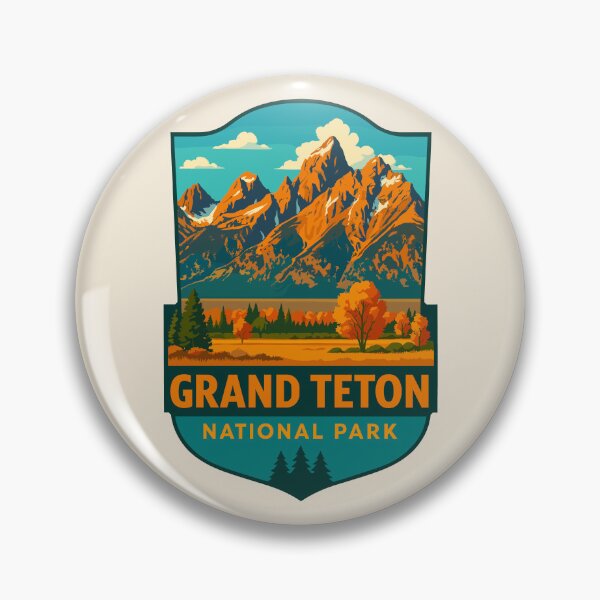 Item preview, Grand Teton National Park Retro Sticker designed and sold by Gideon Emmerich.