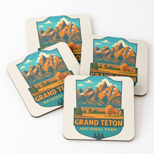 Item preview, Grand Teton National Park Retro Sticker designed and sold by Gideon Emmerich.