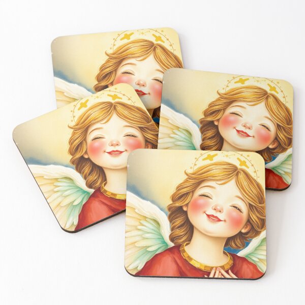Item preview, Christmas Nativity Angel – Joyful Catholic Watercolor designed and sold by Heavenly Resonance.